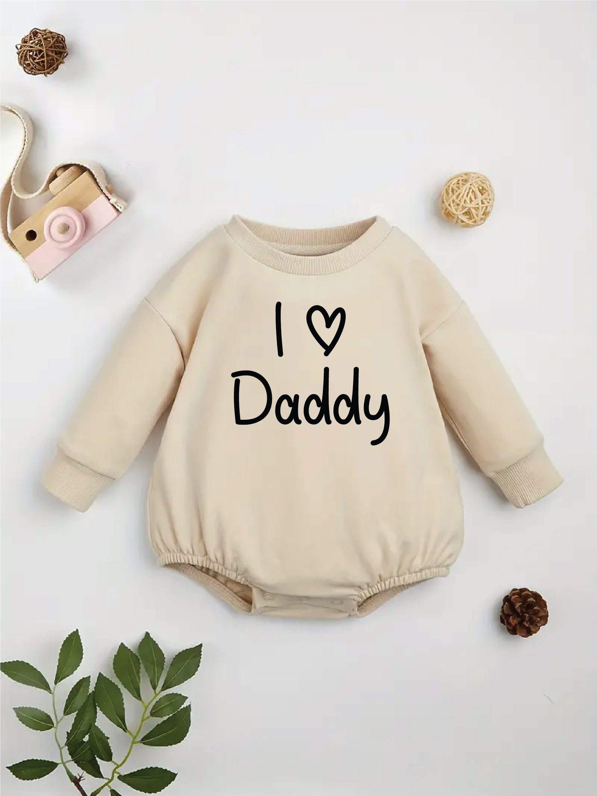 I Love Daddy Baby Jumper, I Love Daddy Bodysuit, I Love Daddy Bubble Bodysuit, Father's Day Romper, Father's Day Bodysuit, 1st Father's Day