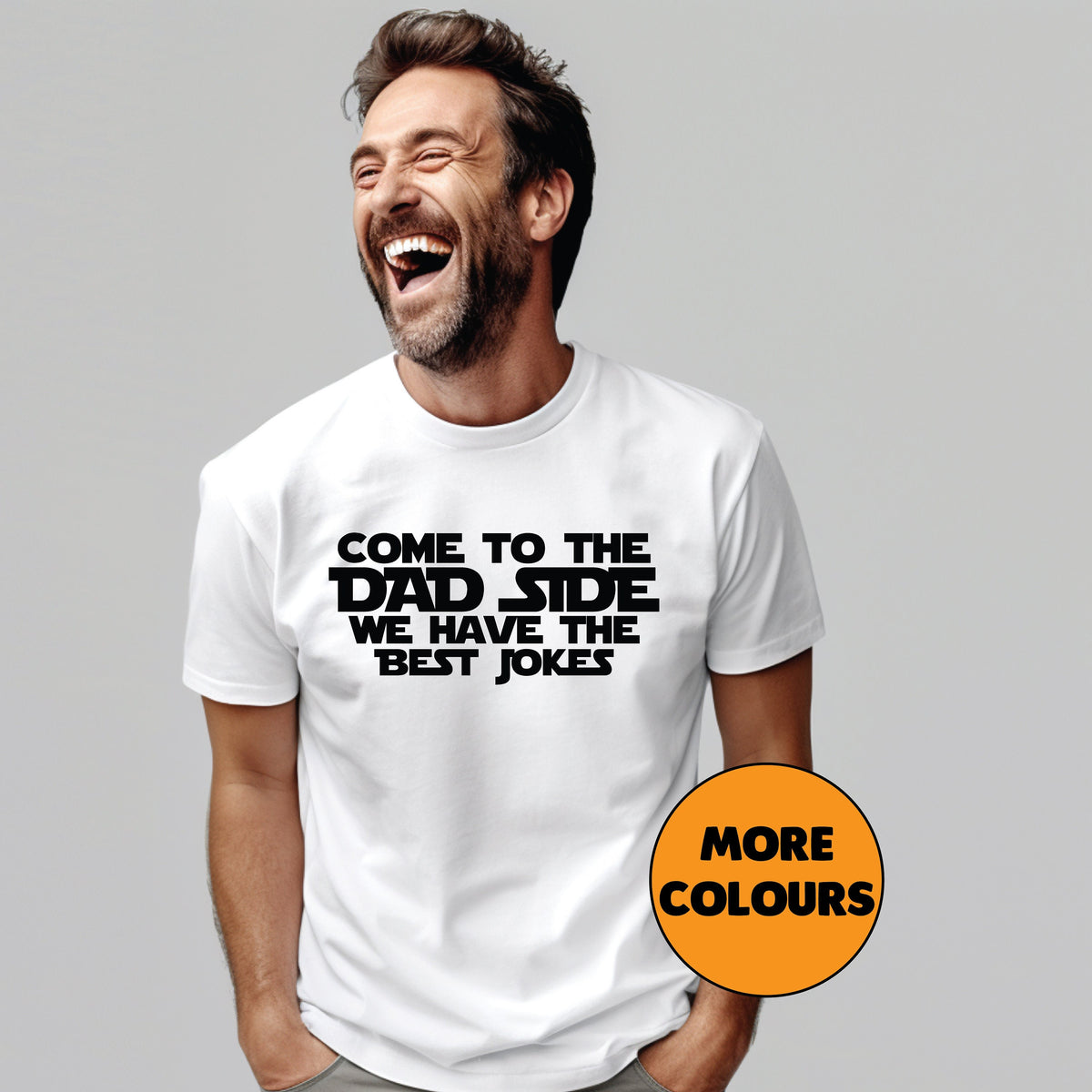 Come To The Dad Side We Have The Best Jokes T-Shirt, Father&#39;s Day T-Shirt, New Dad Gift, Funny Dad T-Shirt, Pregnancy Announcement T-Shirt