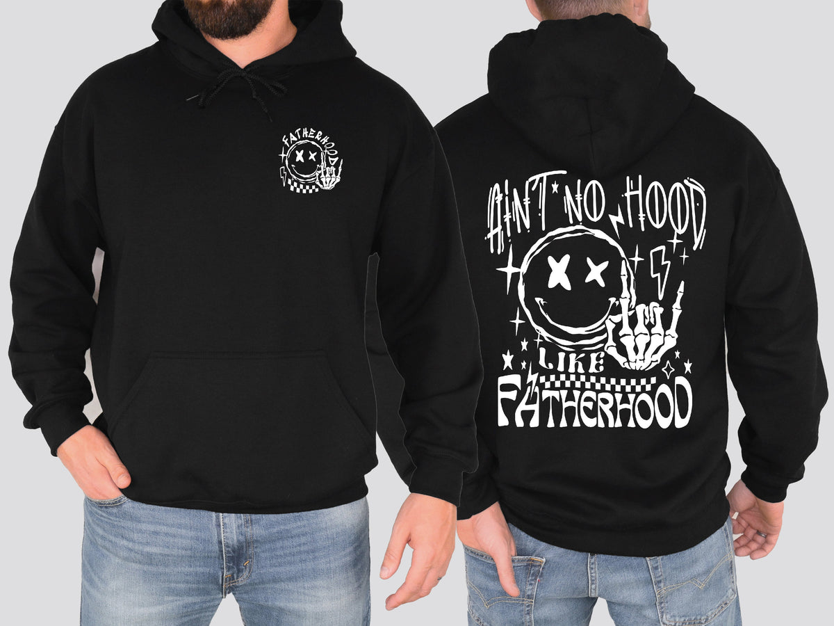 Ain&#39;t No Hood Like Fatherhood Hoodie, Dad Hoodie, Dad Sweatshirt, 1st Father&#39;s Day Gift, Fatherhood Dad Gift, Dad Life Jumper, New Dad Gift