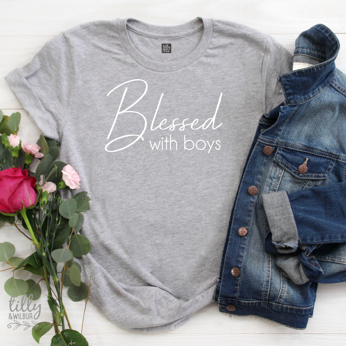 Blessed With Boys Women&#39;s T-Shirt