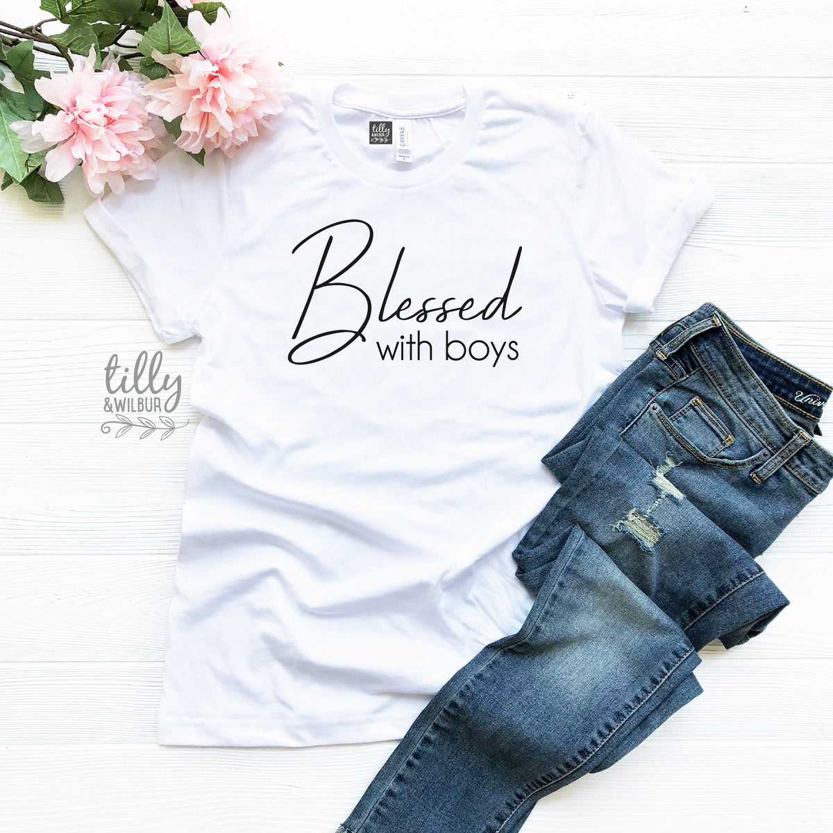 Blessed With Boys Women&#39;s T-Shirt