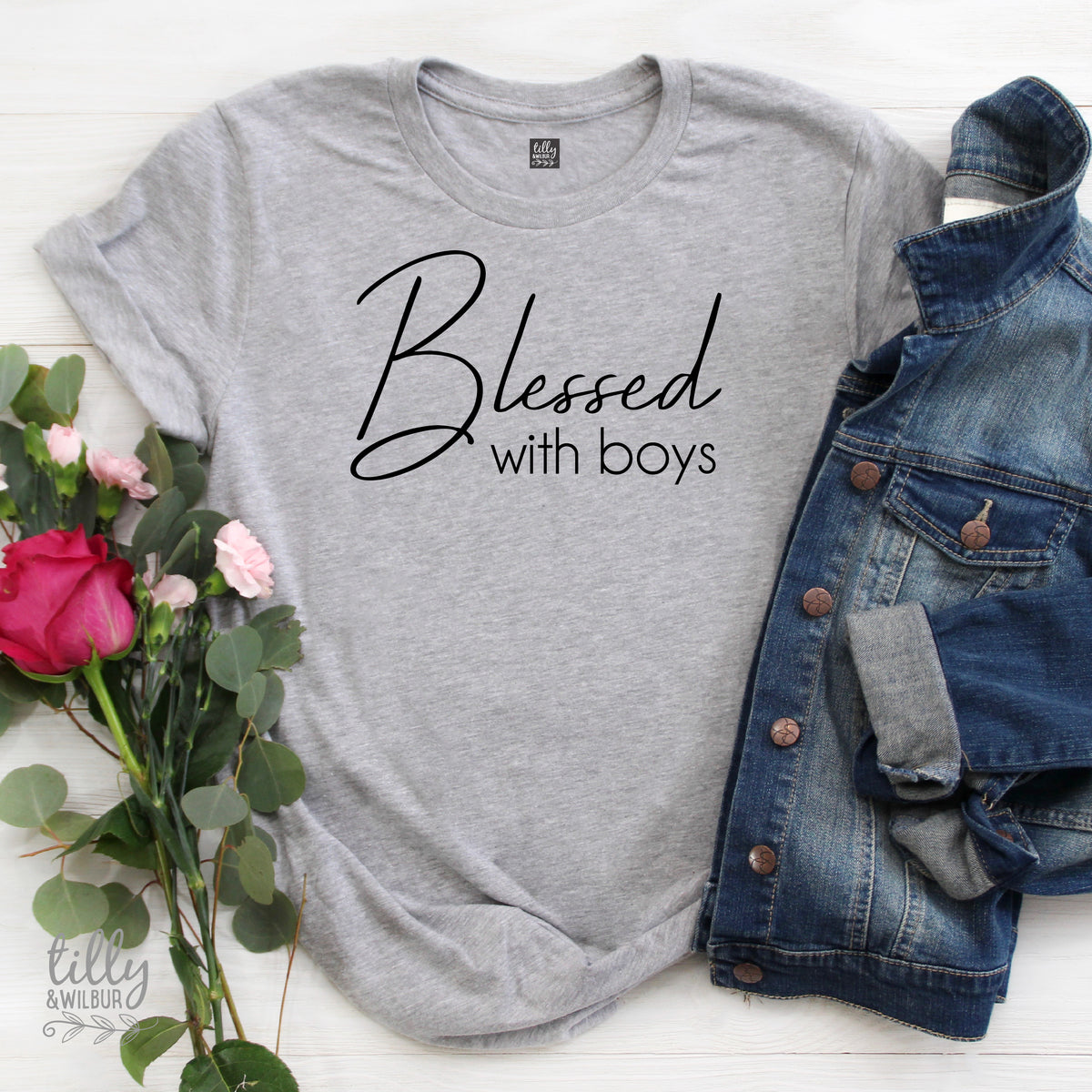 Blessed With Boys Women&#39;s T-Shirt