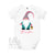 Personalised Girls Christmas Gnome Bodysuit