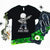 Personalised Dabbing Skeleton Halloween T-Shirt- Choose your tee Colour and Size