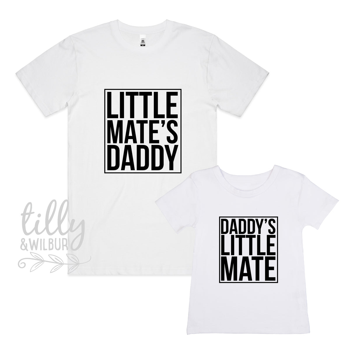 Daddy&#39;s Little Mate &amp; Little Mate&#39;s Daddy Matching Outfits