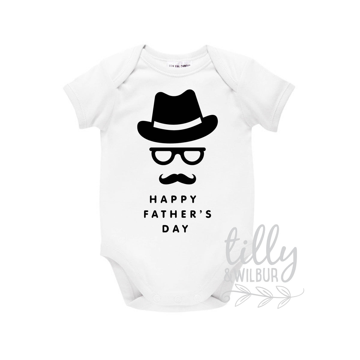 Happy Father&#39;s Day, Happy 1st Father&#39;s Day, Fathers Day Bodysuit, Father&#39;s Day Baby Outfit, First Fathers Day Baby Gift, Hipster Dad, U-W-BS