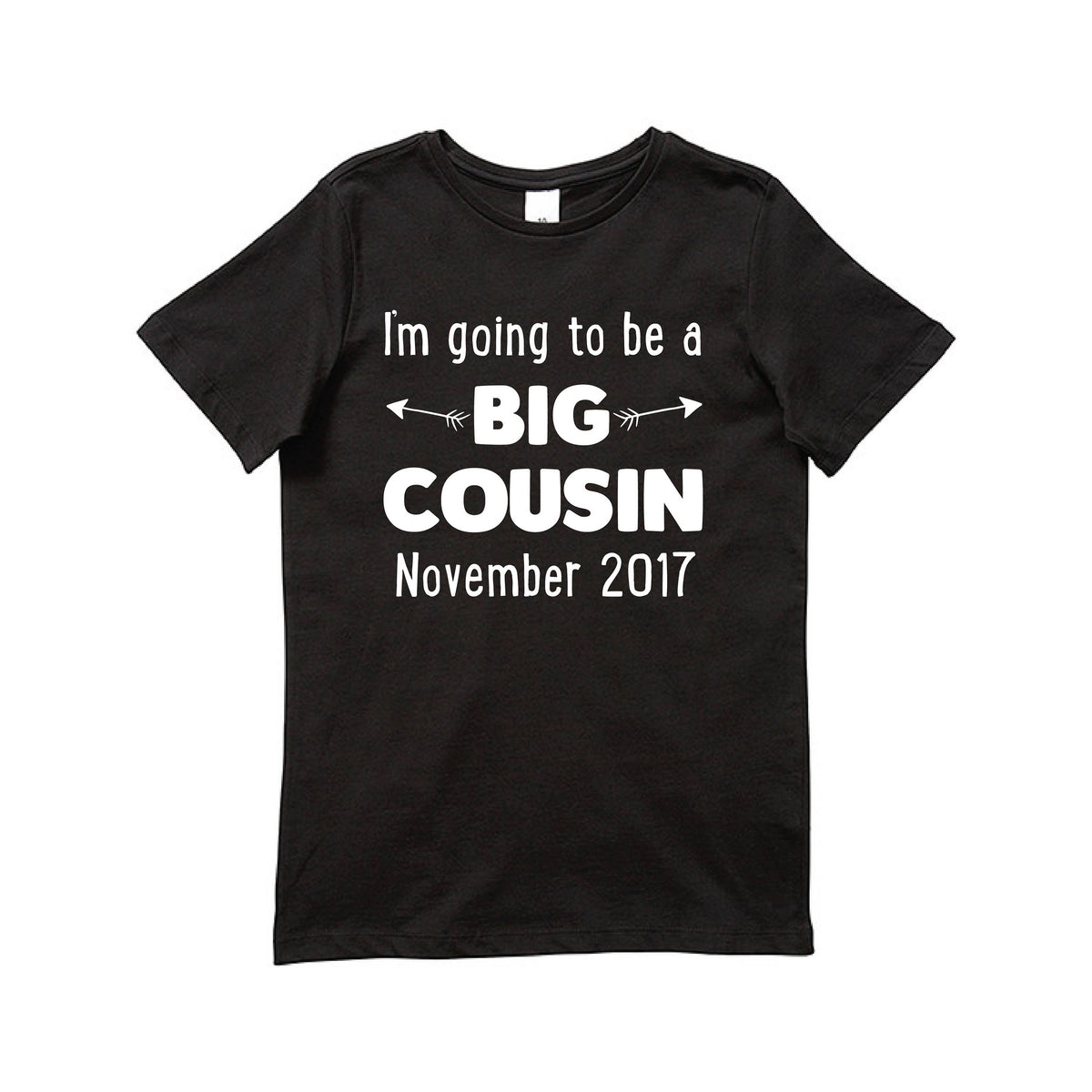 I&#39;m Going To Be A Big Cousin Pregnancy Announcement T-Shirt Personalised Due Date, Big Cousin Shirt, Promoted To Big Cousin, Cousin Gift