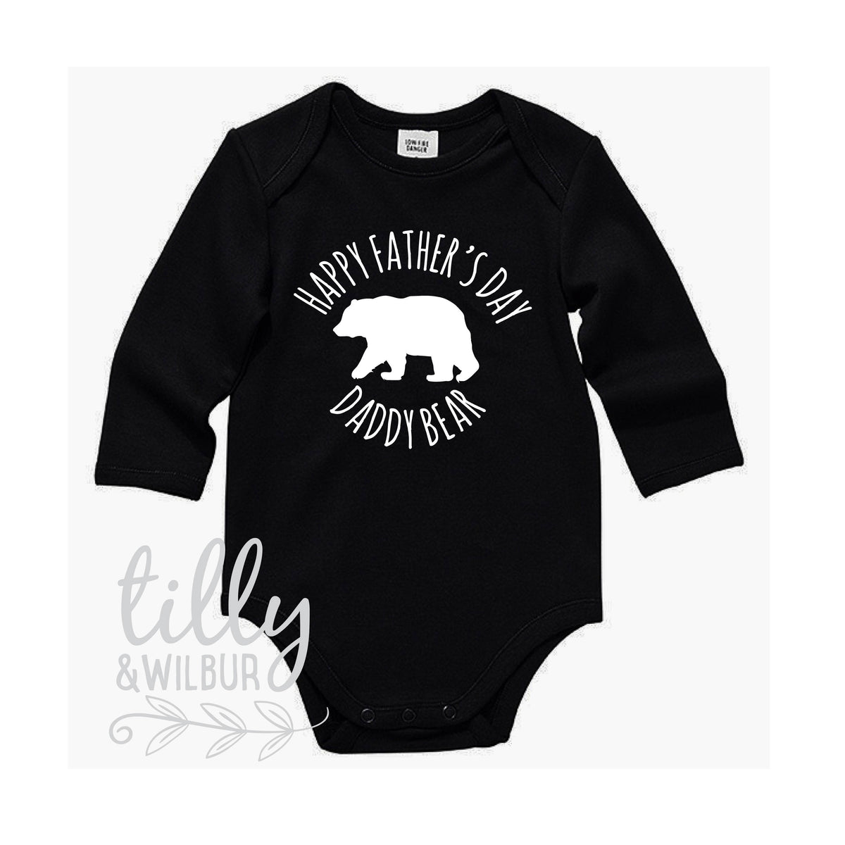 Happy Father&#39;s Day Daddy Bear Bodysuit For Baby Boys, Daddy I Love You Onezie, Father&#39;s Day Outfit, 1st Father&#39;s Day, Best Daddy Ever