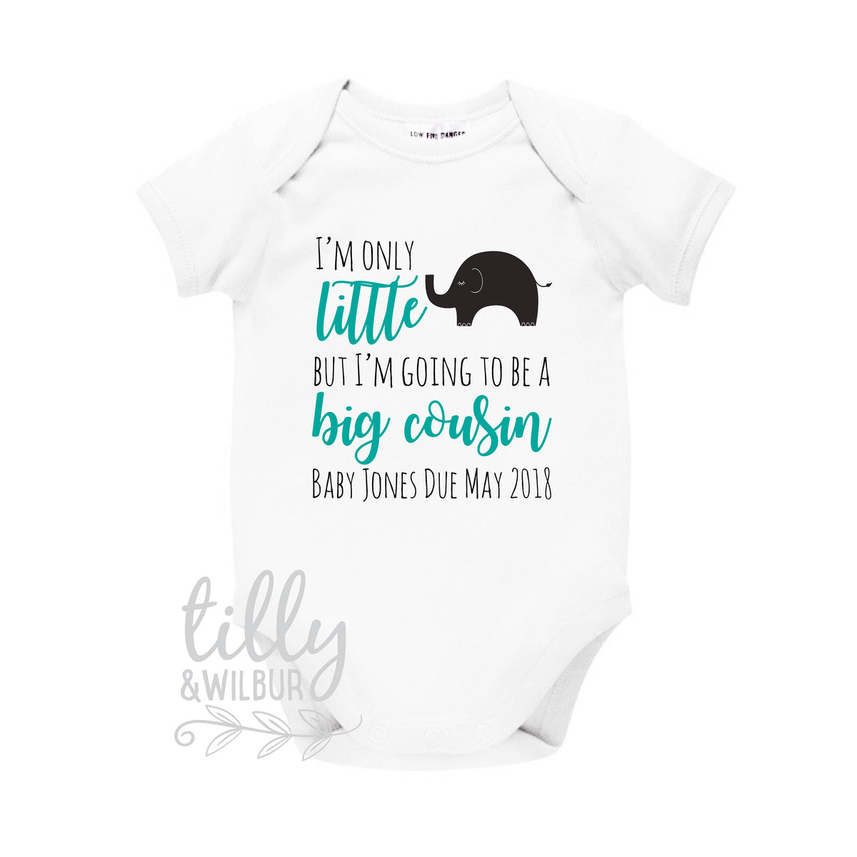 I&#39;m Only Little But I&#39;m Going To Be A Big Cousin Baby Bodysuit, Personalised Cousin Shirt, Baby Cousin Outfit, Cousin Gift, Cousin Shirt