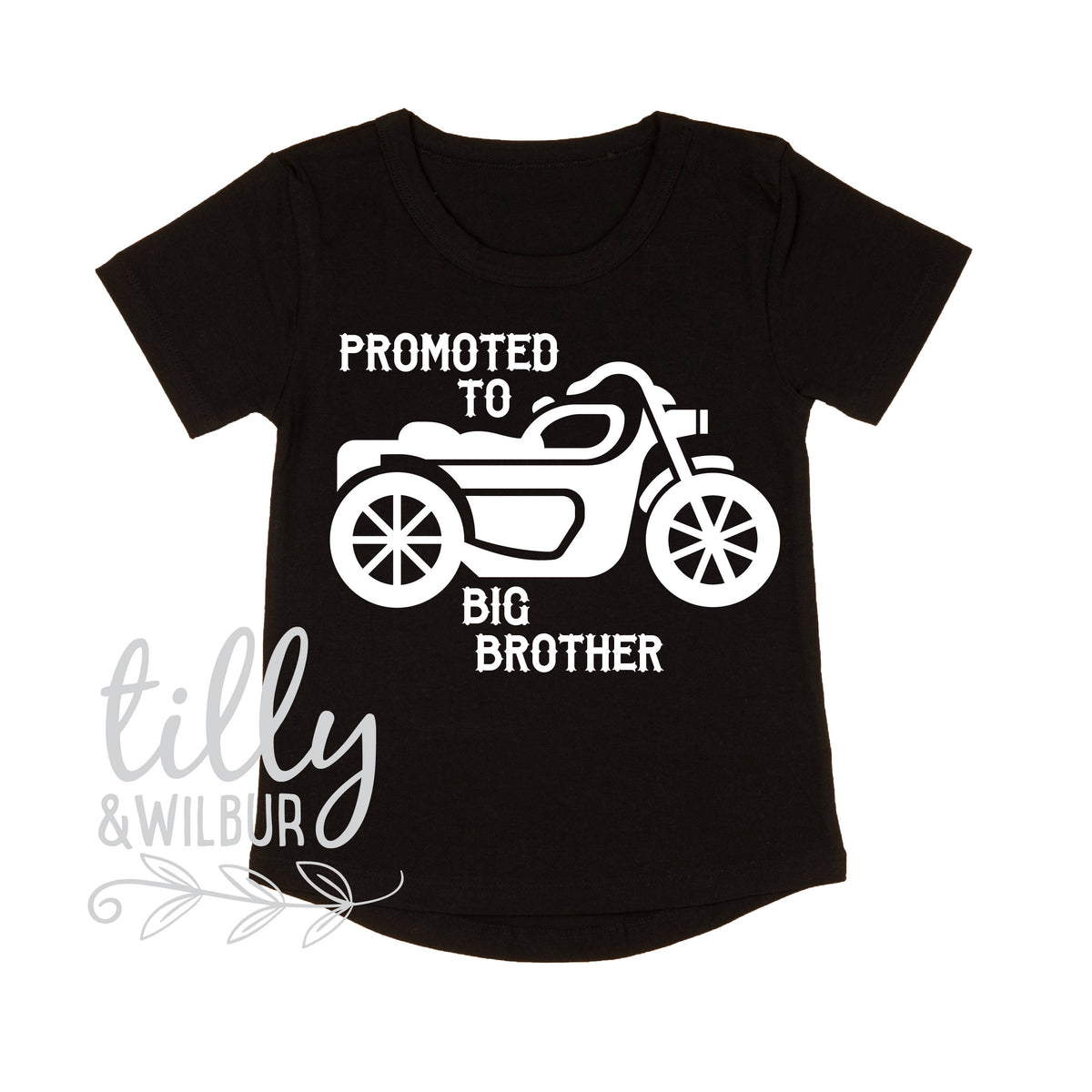 Promoted To Big Brother Motorbike T-Shirt For Boys, Big Brother Shirt, I&#39;m Going To Be A Big Brother, Pregnancy Announcement, Boys Clothing