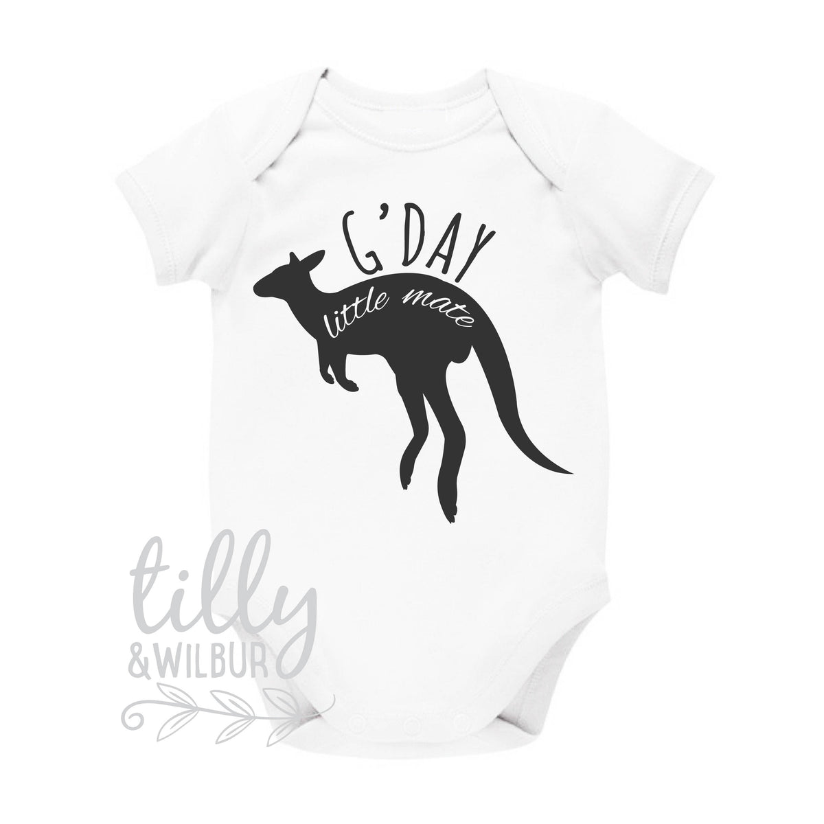 Kangaroo Baby Bodysuit, G&#39;day Little Mate, Baby Shower, New Baby Gift, Newborn Gift, Kangaroo Gift, Australiana, Kangaroo Baby, Aussie Gift