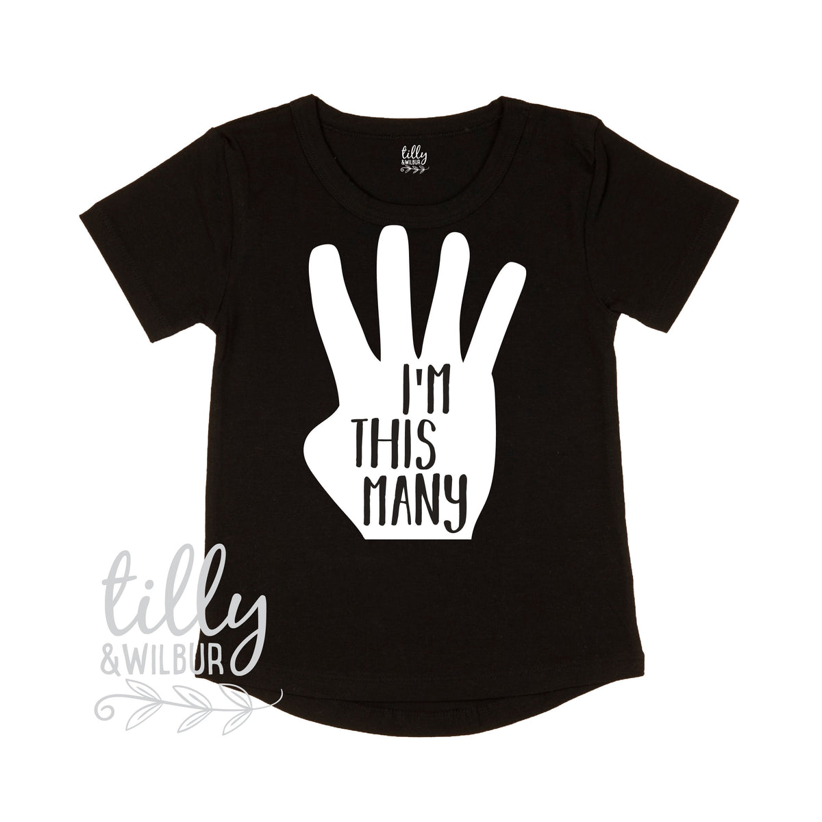 I&#39;m This Many Four Fingers Birthday T-Shirt, 4th Birthday Tee, 4 Year Old Boy Birthday Gift, Boys 4th Birthday, Boys Birthday Tee, Boy Party