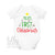 Personalised 1st Christmas Outfit With Baby's Name, First Xmas Baby Bodysuit, Unisex Baby Clothes, Personalised New Baby's First Christmas