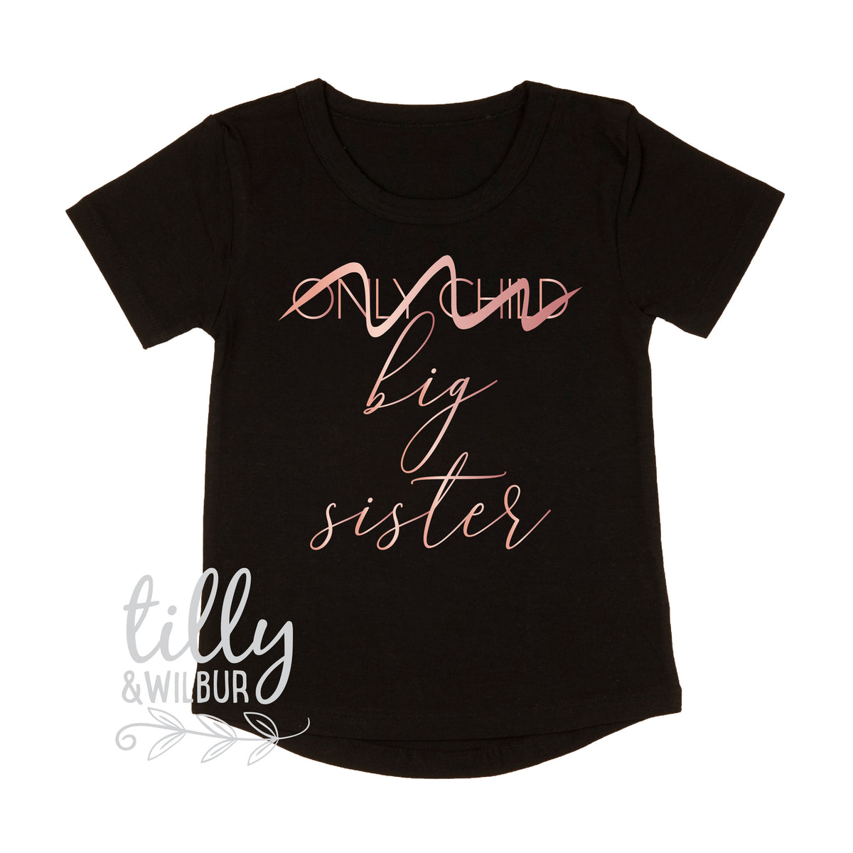 Only Child Big Sister T-Shirt, I&#39;m Going To Be A Big Sister Shirt, Only Child No Longer, Big Sister Shirt, Sister Shirt, Sibling Shirt