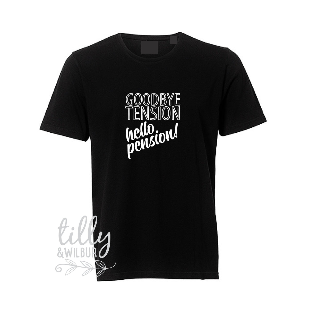 Goodbye Tension Hello Pension Retirement T-Shirt For Men, Retirement Present, Men&#39;s Retirement Gift, Men&#39;s Shirt Gift, Men&#39;s Clothing