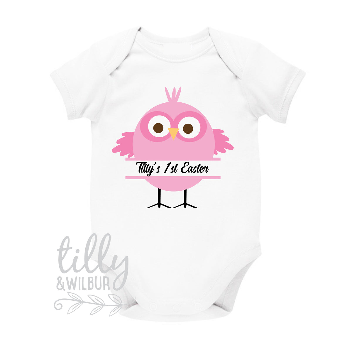 Personalised 1st Easter Baby Bodysuit, Little Chick, First Easter Baby Bodysuit, Newborn Easter Gift, 1st Easter Outfit, Baby&#39;s 1st Easter