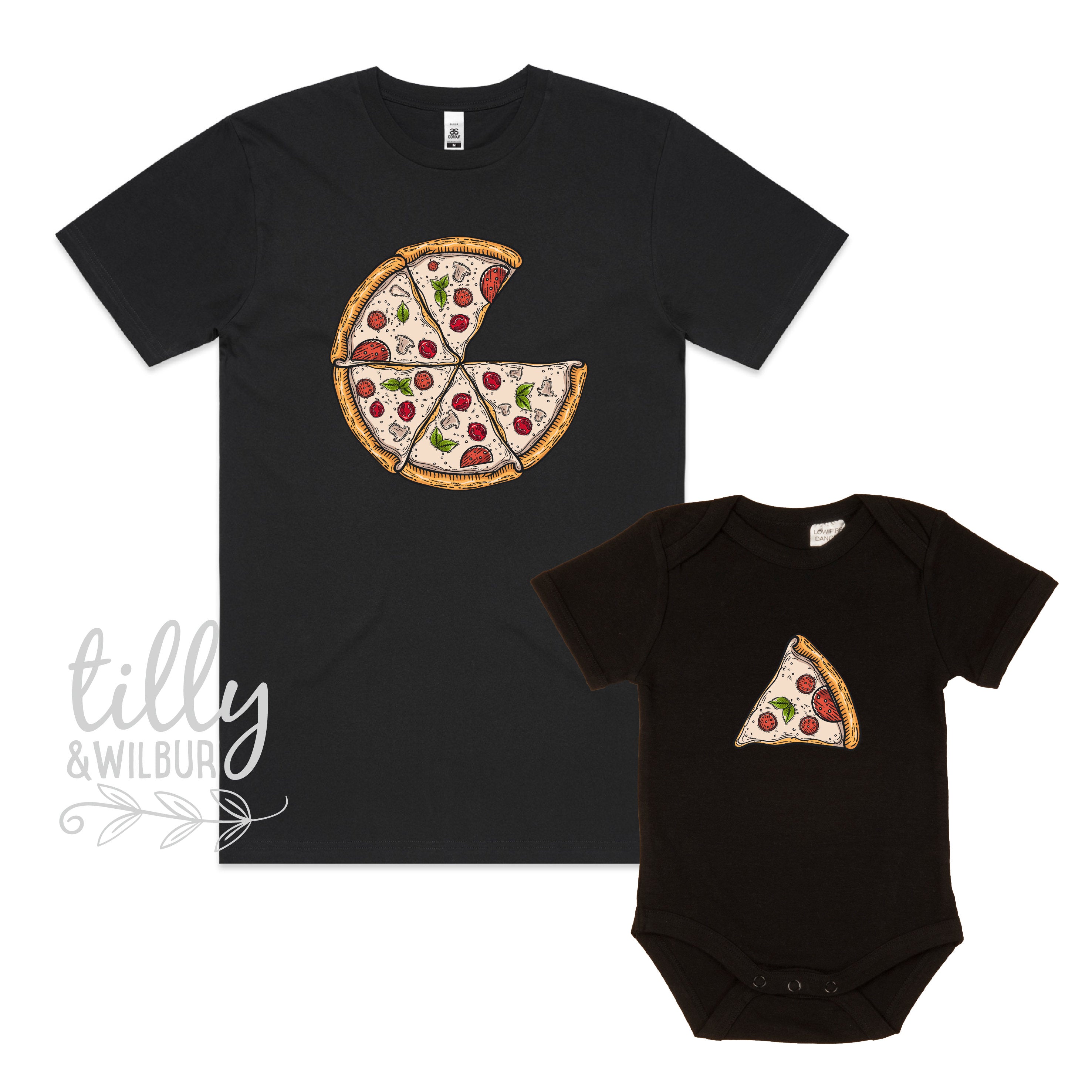 dad baby pizza slice shirt