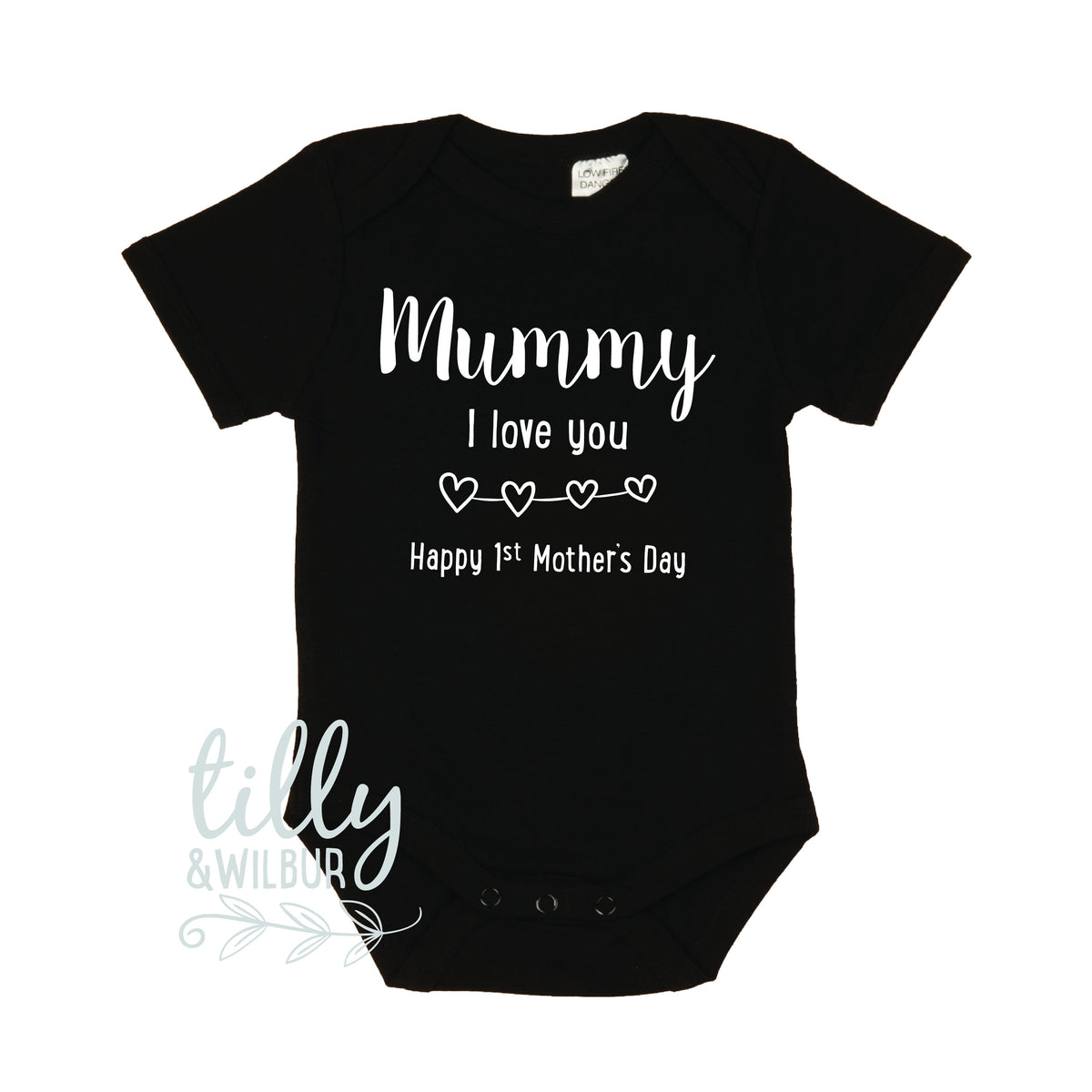 Mummy I Love You Happy 1st Mother&#39;s Day, Mother&#39;s Day Baby Bodysuit, First Mother&#39;s Day Outfit, Happy 1st Mothers Day, Baby Gift For Mummy