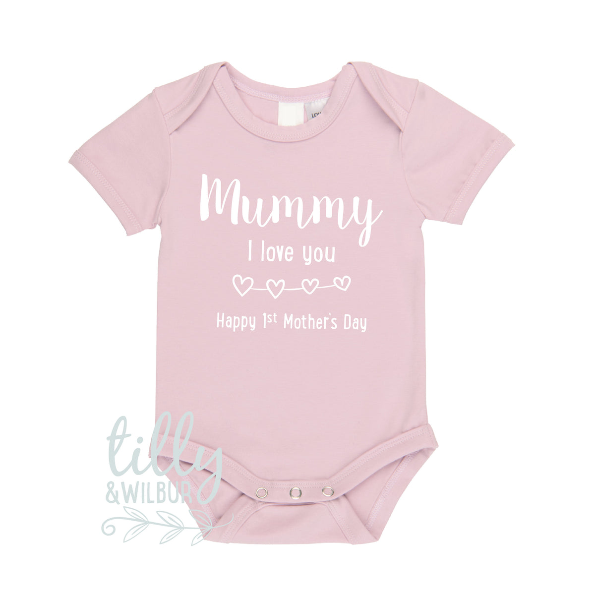 Mummy I Love You Happy 1st Mother&#39;s Day, Mother&#39;s Day Baby Bodysuit, First Mother&#39;s Day Outfit, Happy 1st Mothers Day, Baby Gift For Mummy