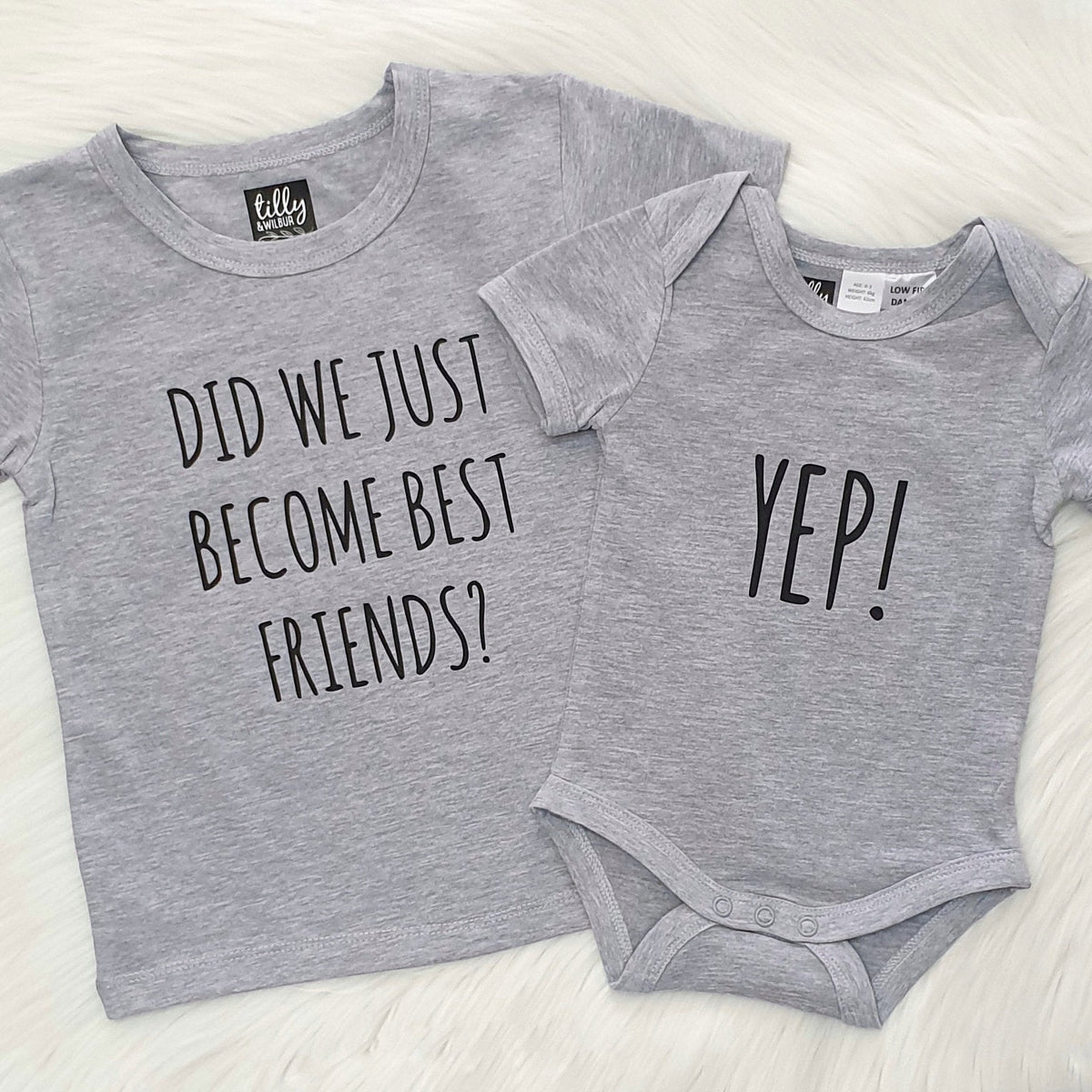 Did We just Become Best Friends? Yep! New Baby Brother Set, Big Brother Little Brother Set, Sibling Set, I&amp;#39;m Going To Be A Big Brother Shirt