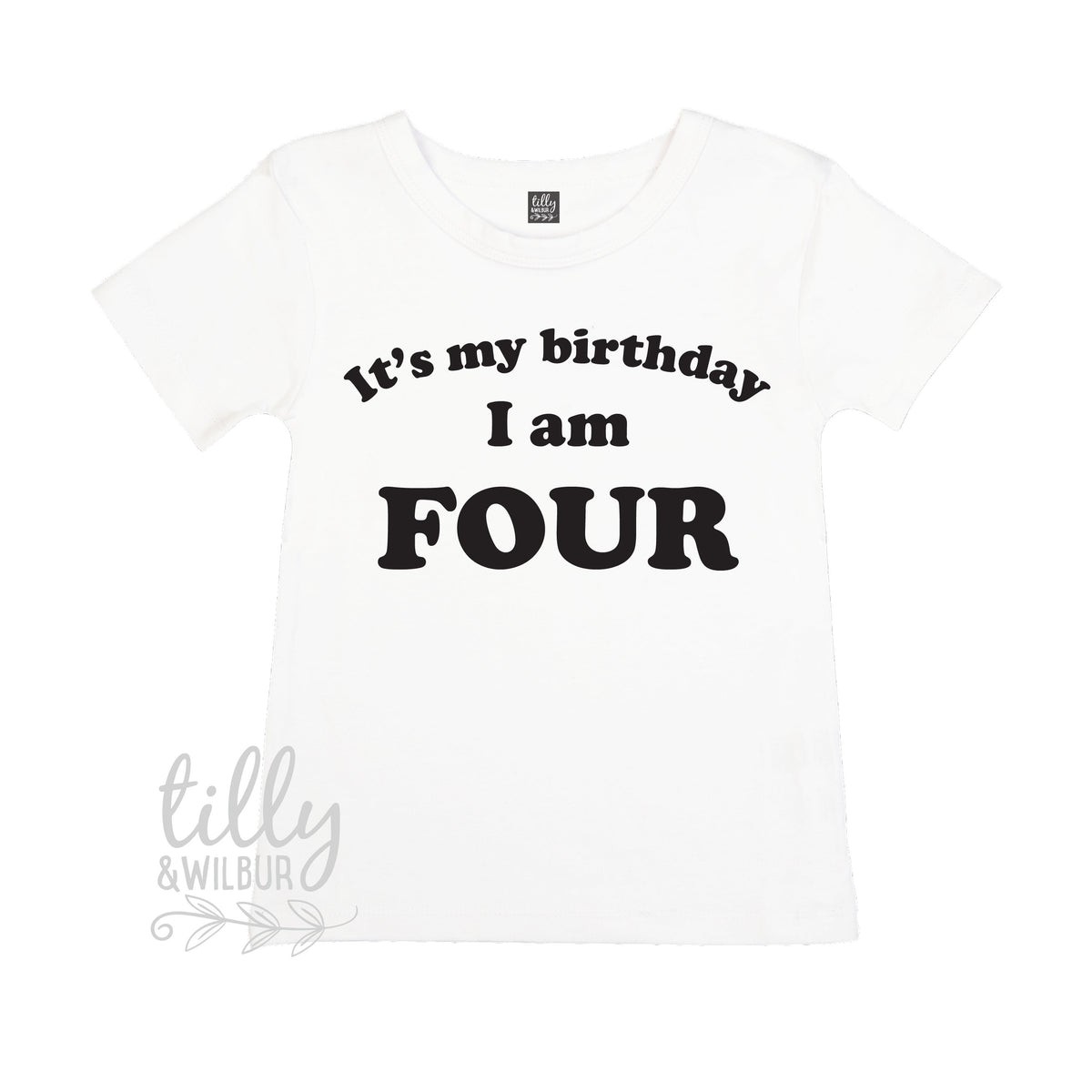 It&amp;#39;s My Birthday I Am Four T-Shirt, I am Four Shirt, 4th Birthday T-Shirt, Fourth Birthday T-Shirt, Four Today, 4 Today, 4 Year Old Gift