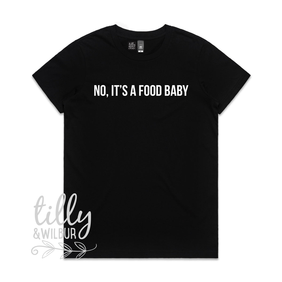 No, It&amp;#39;s A Food Baby Women&amp;#39;s T-Shirt, Funny Women&amp;#39;s T-Shirt, No I&amp;#39;m Not Pregnant T-Shirt, Women&amp;#39;s Food Baby T-Shirt, Funny Women&amp;#39;s Tee Gift