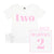 Two Personalised Girls 2nd Birthday T-Shirt, 2nd Birthday Gift, 2 Today Birthday Tee, Name And Number 2 On Back Of Shirt, Cake Smash Outfit