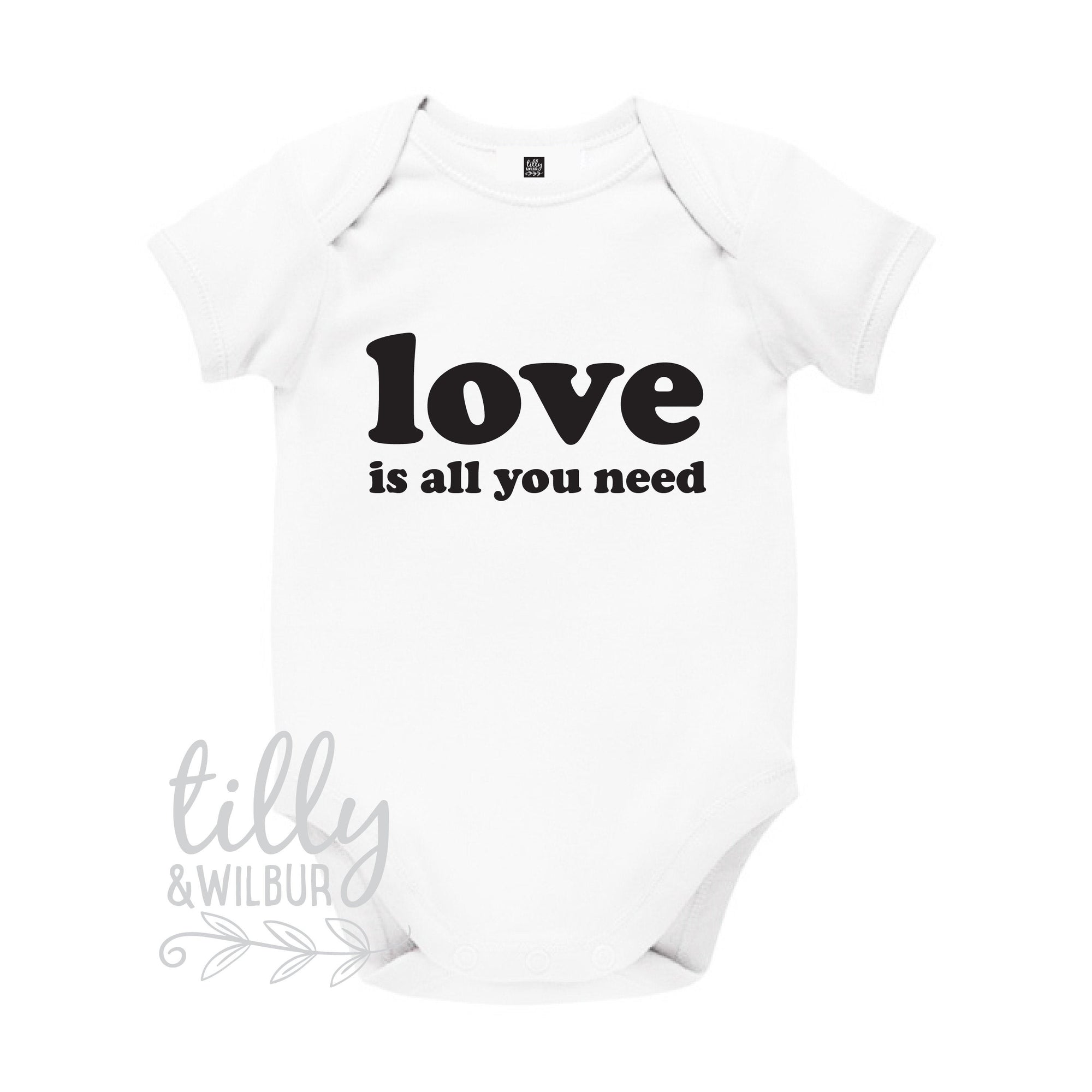 Love Is All You Need Valentine&#39;s Day Baby Bodysuit, 1st Valentine&#39;s Day, Unisex Baby Valentine&#39;s Day Outfit, Valentine&#39;s Day Baby Clothing