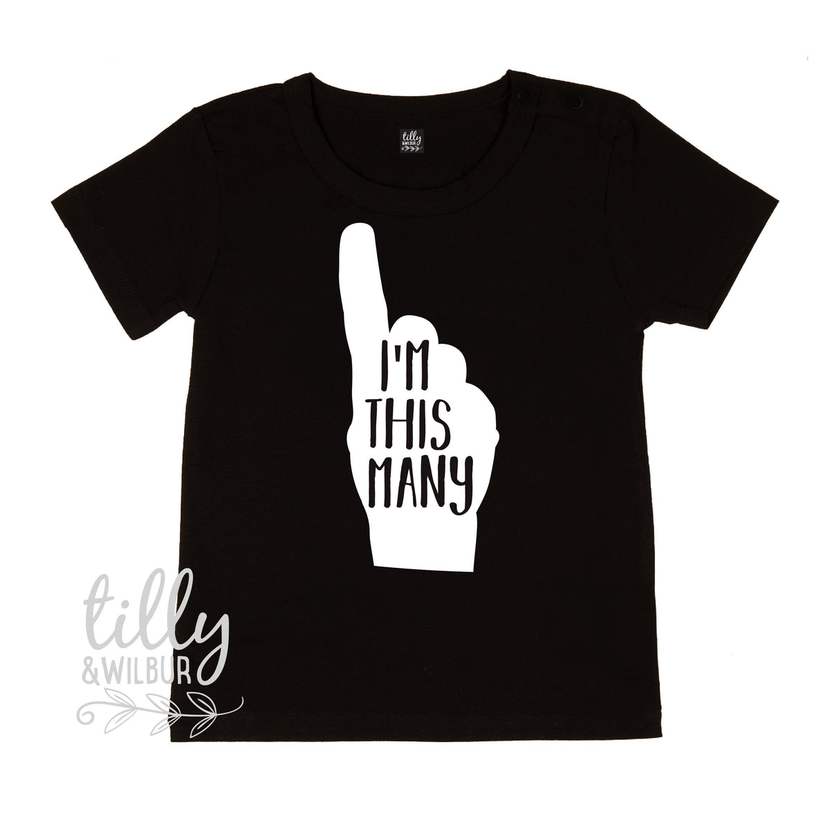 I&#39;m This Many One Finger Birthday T-Shirt