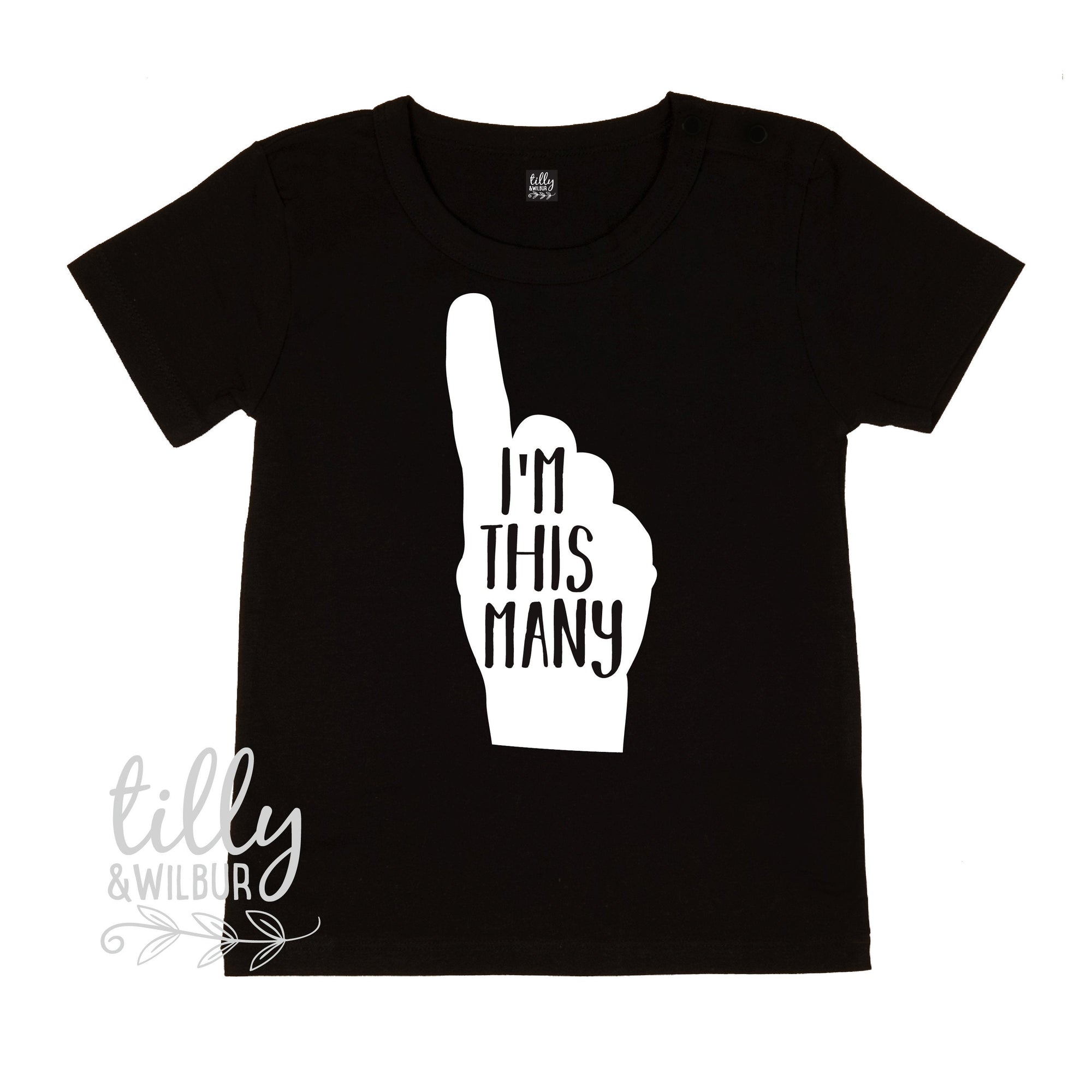 I'm This Many One Finger Birthday T-Shirt