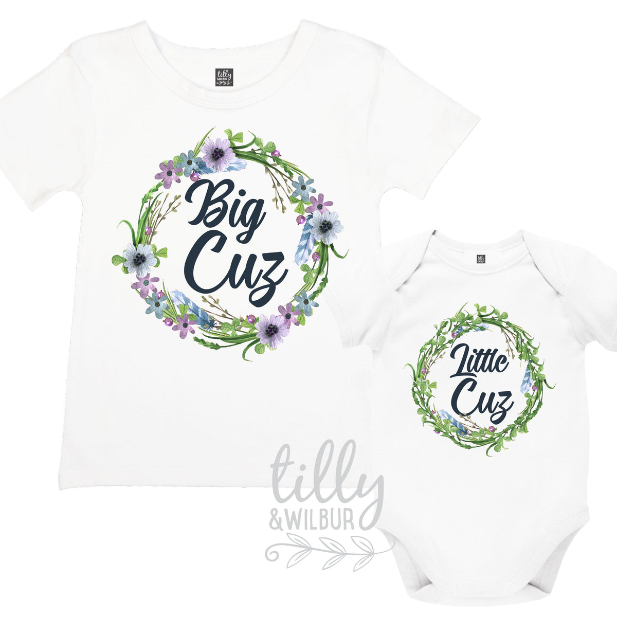 Big Cuz Lil Cuz Set, Matching Cousin Set, Cousin Gift, Pregnancy Announcement, Reveal Outfits, Family Tees, Newborn Baby Cousin, Big Cousin