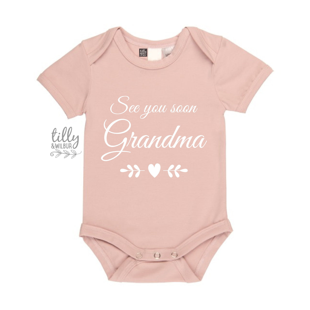 See You Soon Grandma Baby Bodysuit, Hello Grandma &amp; Grandpa Bodysuit, Pregnancy Announcement To Grandparents, First Grandbaby, Nanna, Nan