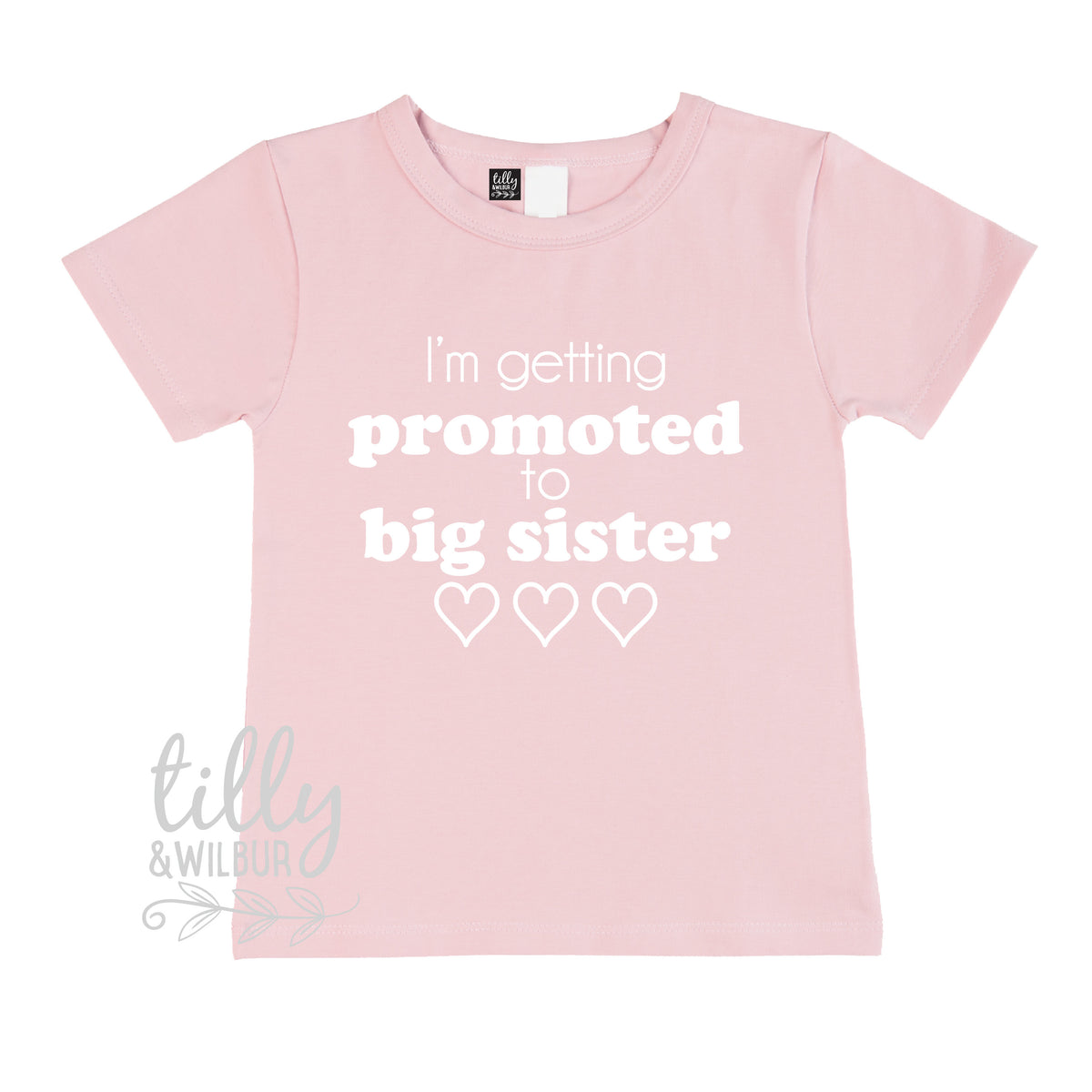 I&amp;#39;m Getting Promoted To Big Sister Girl&amp;#39;s T-Shirt, Big Sister T-Shirt, I&amp;#39;m Going To Be A Big Sister, Girl&amp;#39;s Clothing, Pregnancy Announcement