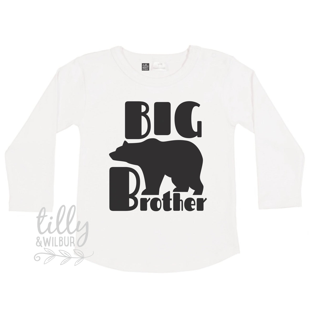 Big Brother Bear Long Sleeve T-Shirt, Big Brother T-Shirt, I&amp;#39;m Going To Be A Big Brother, Pregnancy Announcement Shirt, Brother Gift, Bear