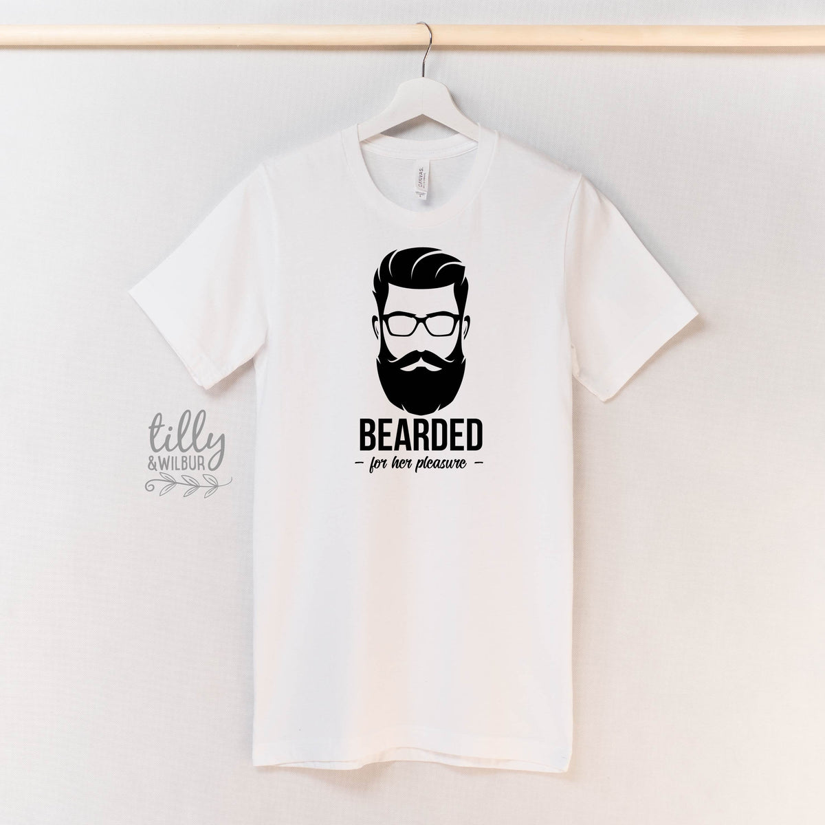 Bearded For Her Pleasure T-Shirt, Funny Beard T-Shirt For Men, Funny Men&amp;#39;s Gift, T-Shirt For Men, Men&amp;#39;s Beard T-Shirt, Men&amp;#39;s Birthday Shirt