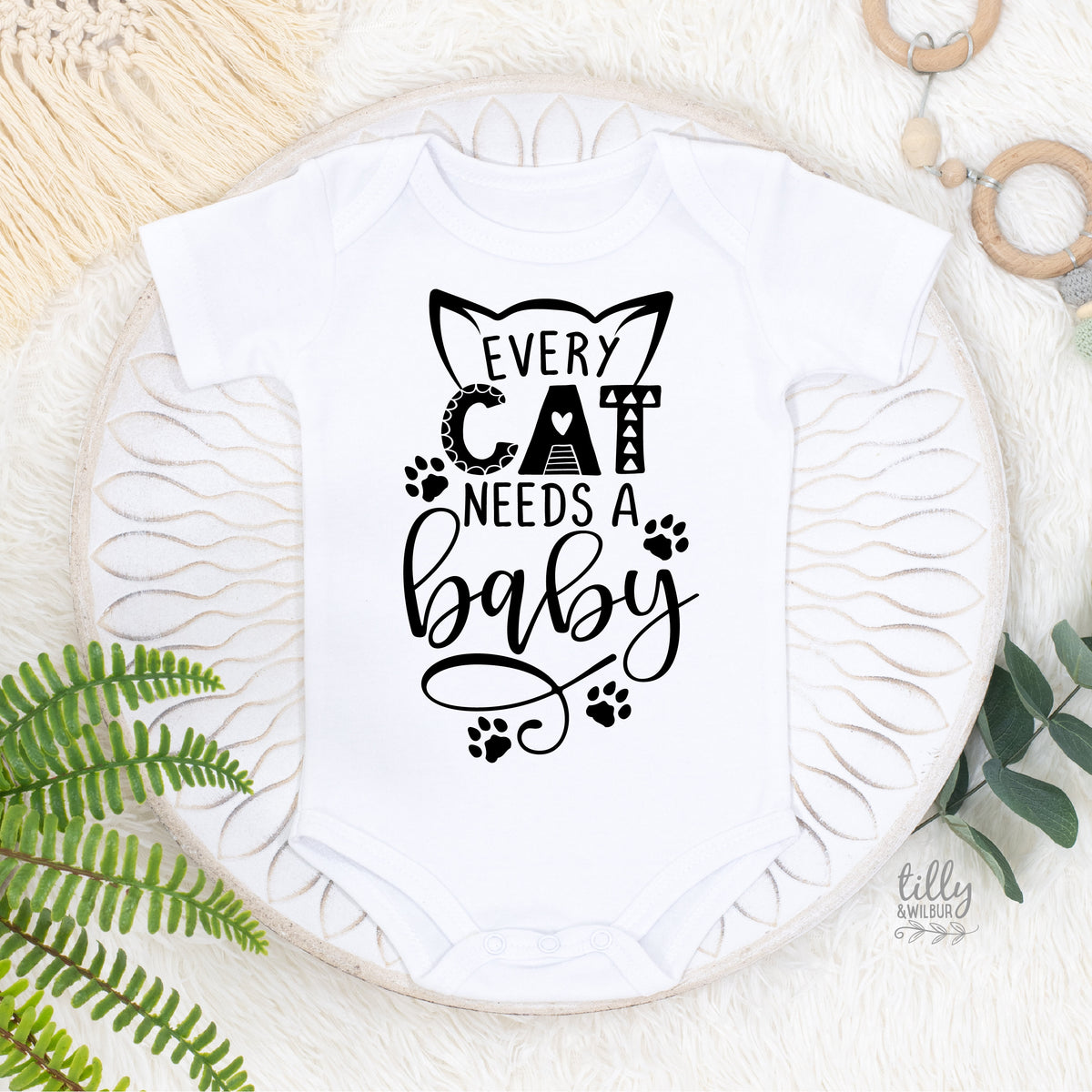 Another quality print from Australia&amp;#39;s #1 Etsy seller for Expressive Wear - Every Cat Needs A Baby Bodysuit