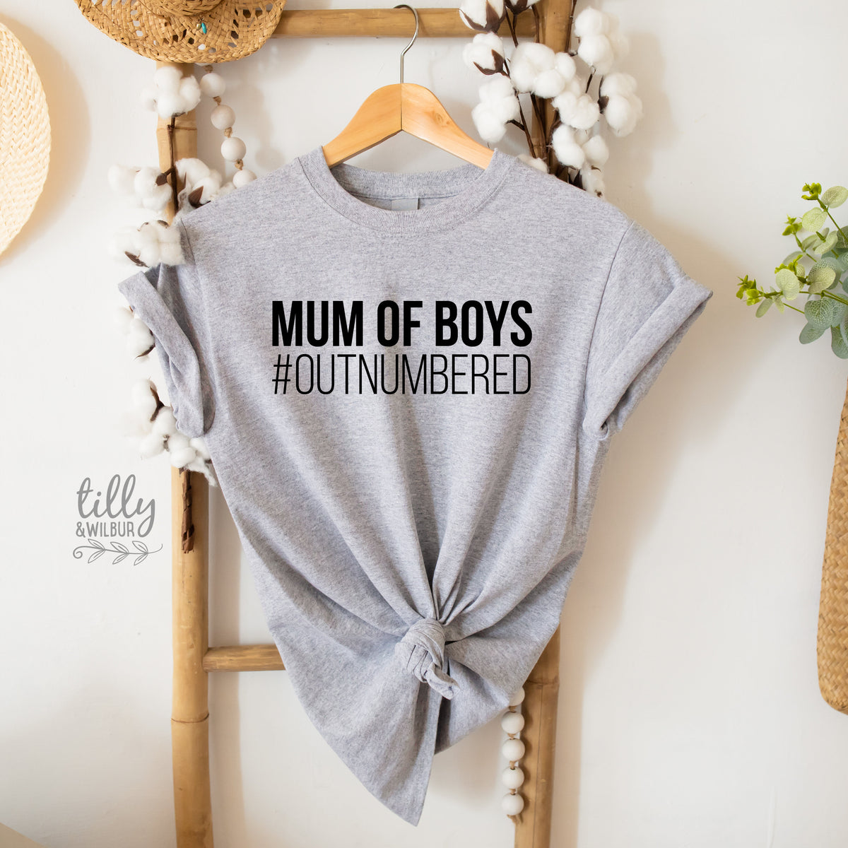 Mum Of Boys #Outnumbered T-Shirt, Mother&amp;#39;s Day T-Shirt, Mother&amp;#39;s Day Gift, Mum Of Songs, Mum Gift, Mum T-Shirt, Funny Mum T-Shirt, Mom Of