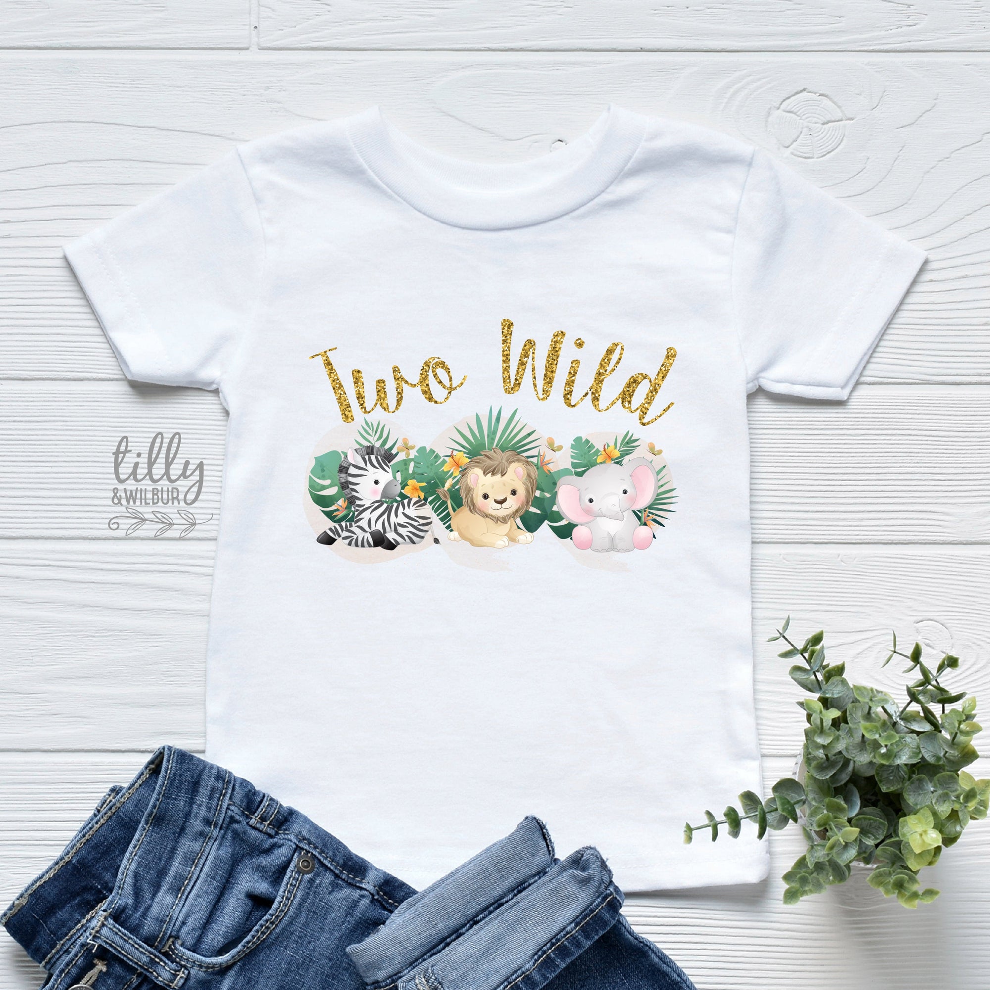 Two Wild Girls Birthday T-Shirt, Two Wild Birthday, 2 Year Old Girl, Second Birthday Gift, 2nd Birthday Present, 2nd Birthday Outfit, Girl 2