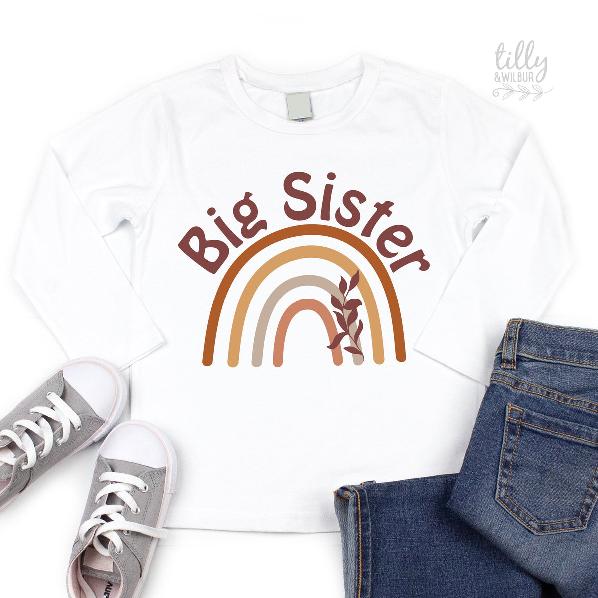 Big Sister Rainbow Design, I&amp;#39;ve Got A Secret I&amp;#39;m Going To Be A Big Sister Shirt for Girls, Big Sister Shirt, Pregnancy Announcement, Big Sis