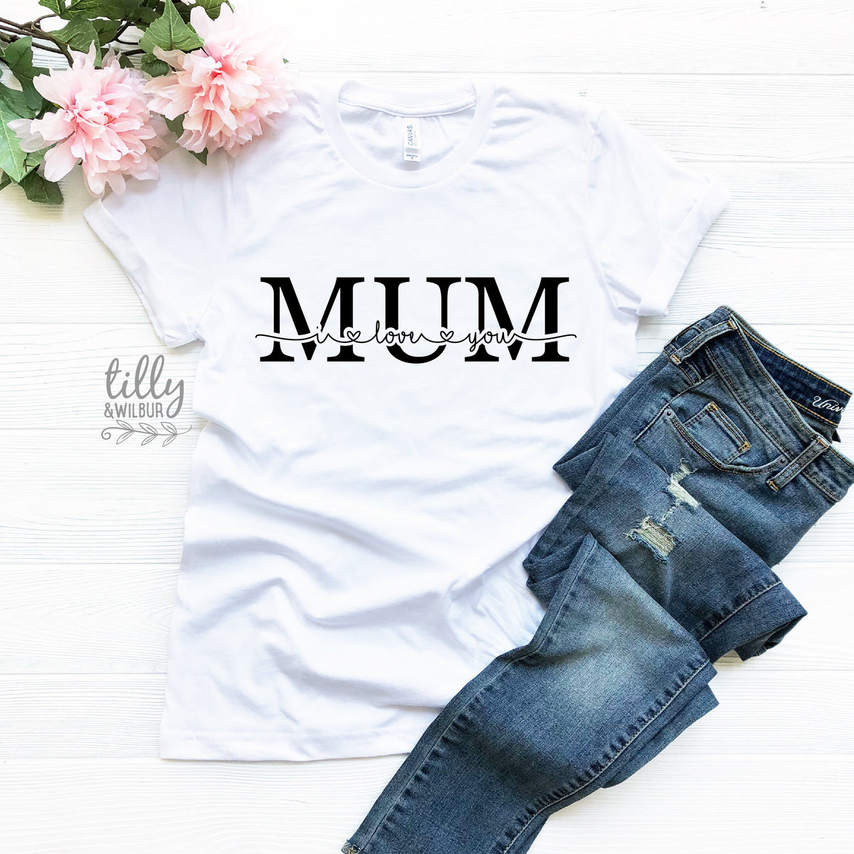 I Love You Mum T-Shirt, Mum I Love You T-Shirt, Mother&amp;#39;s Day Gift,  Mum Tee, Gift for Mum, New Mum T-Shirt, Baby Shower Gift For Mum To Be