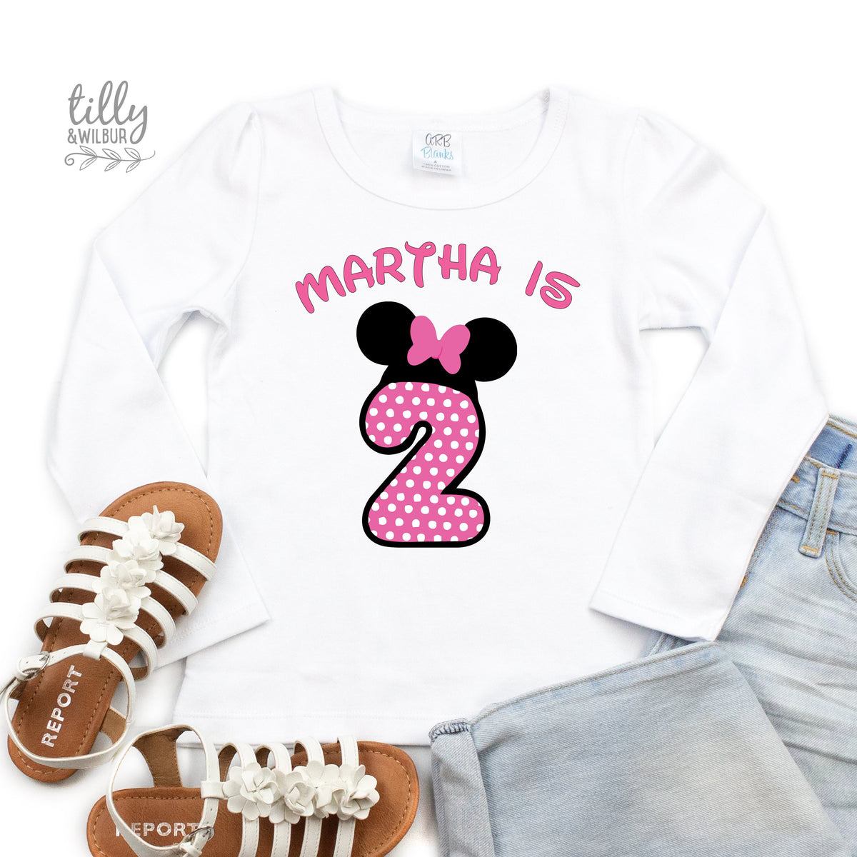 Personalised 2nd Birthday T-Shirt, Two Birthday T-Shirt, 2nd Second Birthday Tee, Two Birthday Gift, Girls 2nd Birthday, Girls Birthday Tee