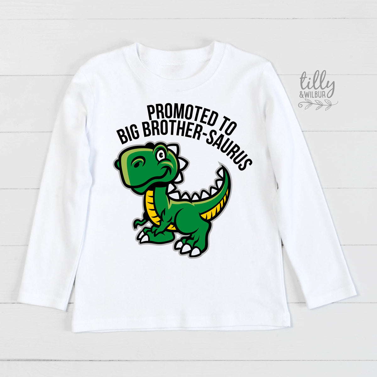 Promoted To Big Brother-Saurus Dinosaur T-Shirt For Boys, Big Brother Shirt, I&amp;#39;m Going To Be A Big Brother, Pregnancy Announcement, Dinosaur