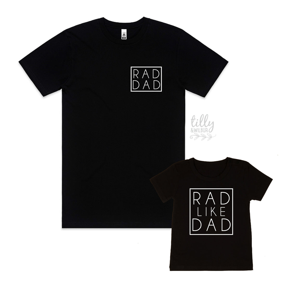 Rad Dad T-Shirt, Rad Like Dad T-Shirt, Father&amp;#39;s Day Gift, Matching Father Son, Daddy Daughter Shirts, Mens Shirt Gift, New Dad, Newborn Gift