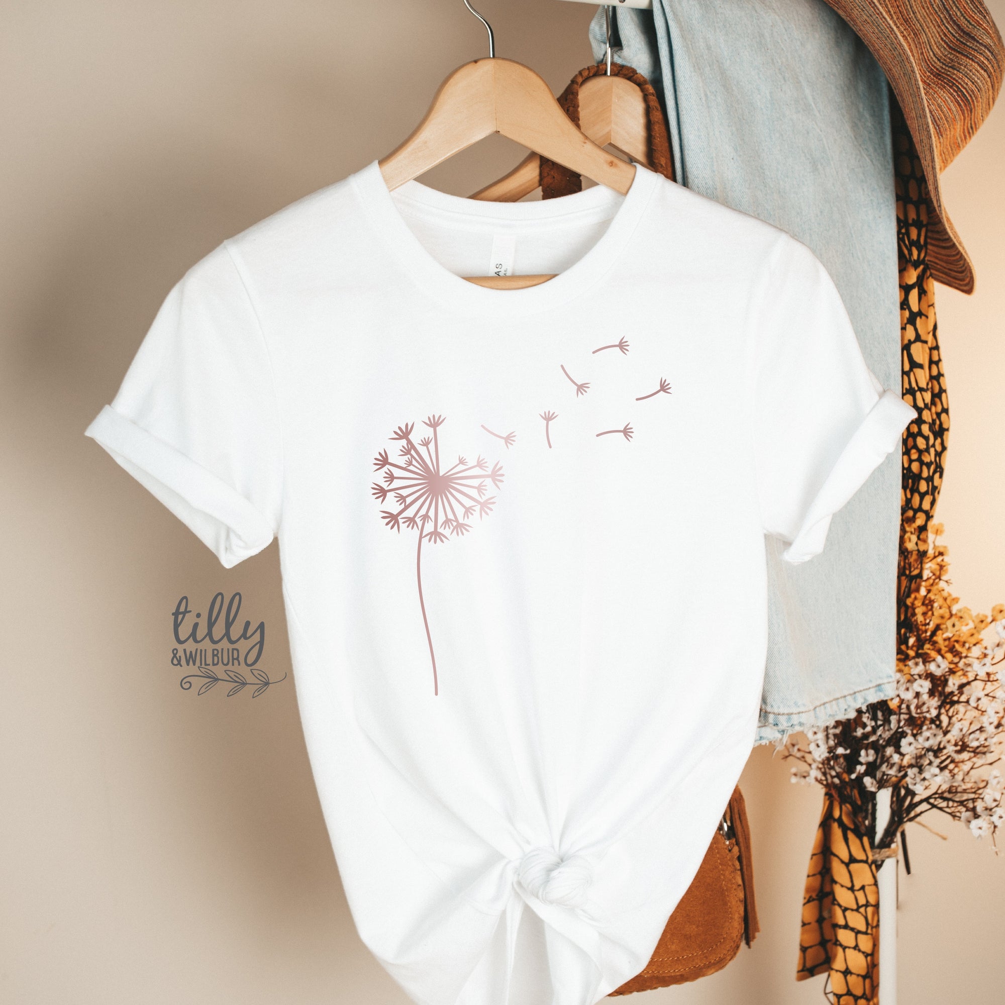 Dandelion T-Shirt, Dandelion Seeds T-Shirt, Dandelion Graphic Shirt, Women&#39;s T-Shirt, Graphic Dandelion, Nature T-Shirt, Make A Wish T-Shirt