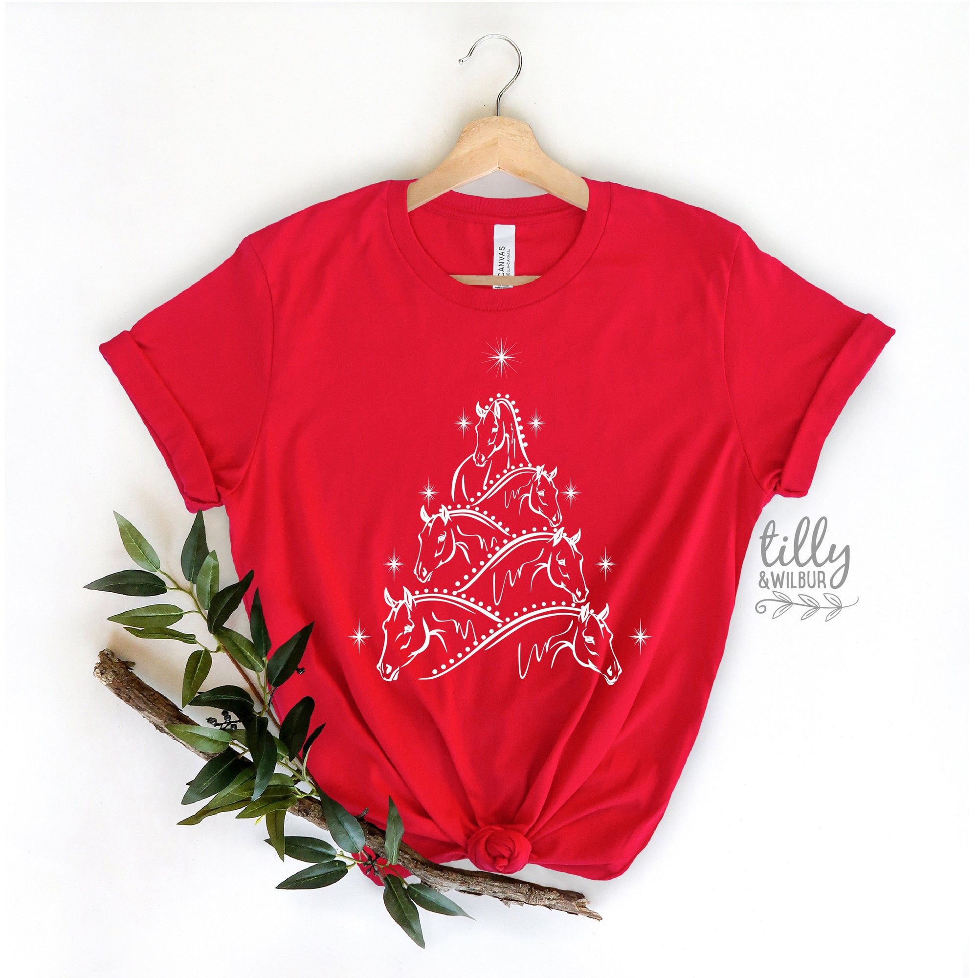 Horse Christmas T-Shirt, Horse Lover Christmas Gift, Christmas Horse T-Shirt, Equine Christmas Gift, Horse Christmas Gift, Horse Lover Tee