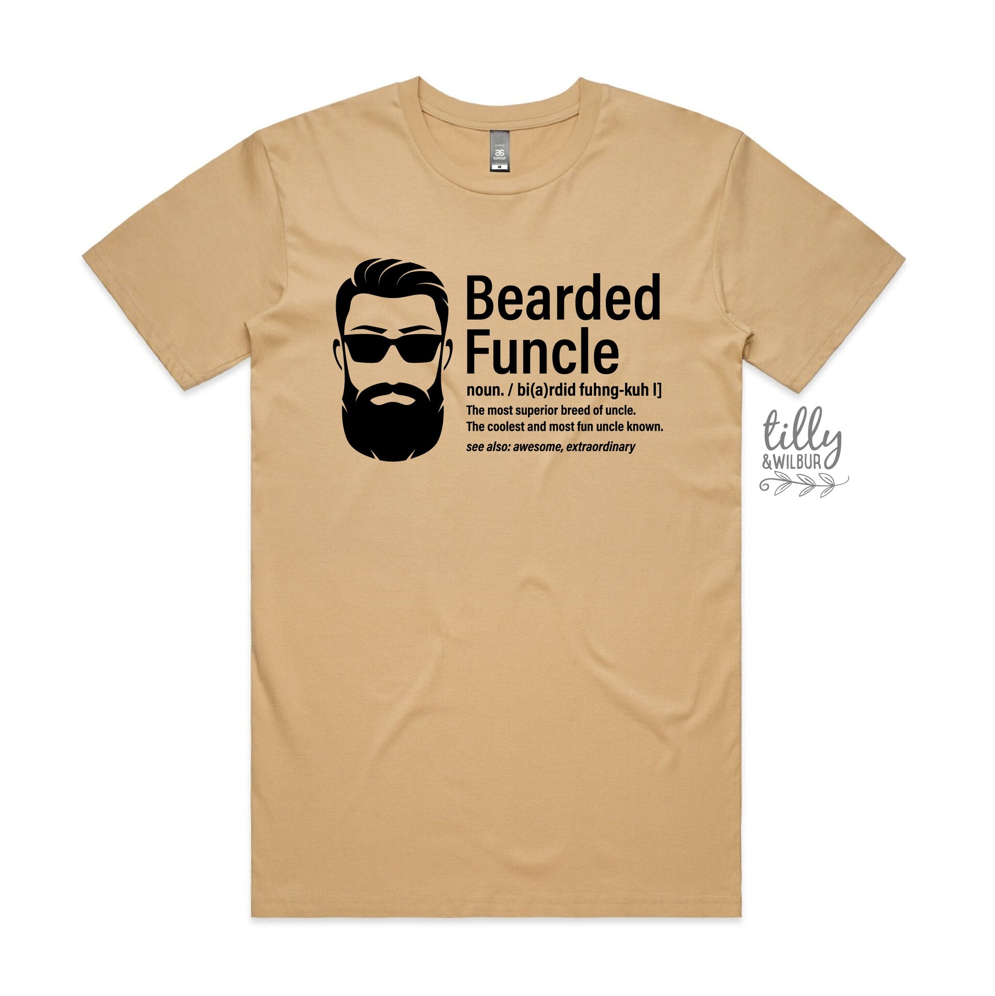 Bearded Funcle T-Shirt, Funny Uncle T-Shirt, Funny Uncle Gift, Pregnancy Announcement To Uncle, Shirts For Uncles, Funcle T-Shirt, Uncle Top