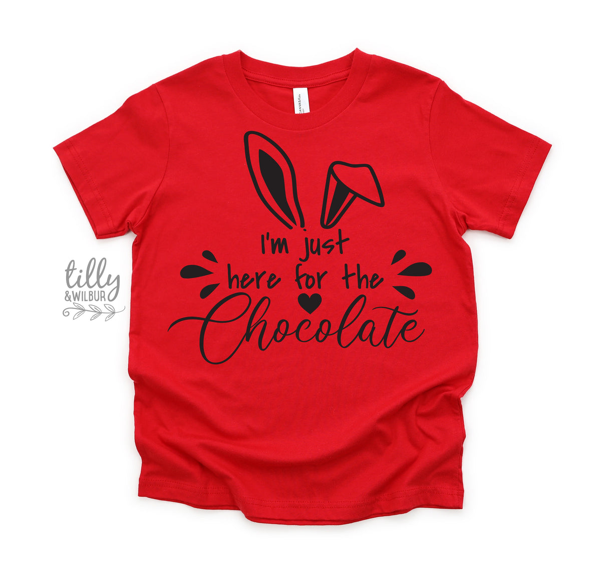 Easter T-Shirt, I&#39;m Just Here For The Chocolate T-Shirt, Easter Egg Hunt T-Shirt, Easter Gift, Chocolate Lover Easter T-Shirt, Funny Easter