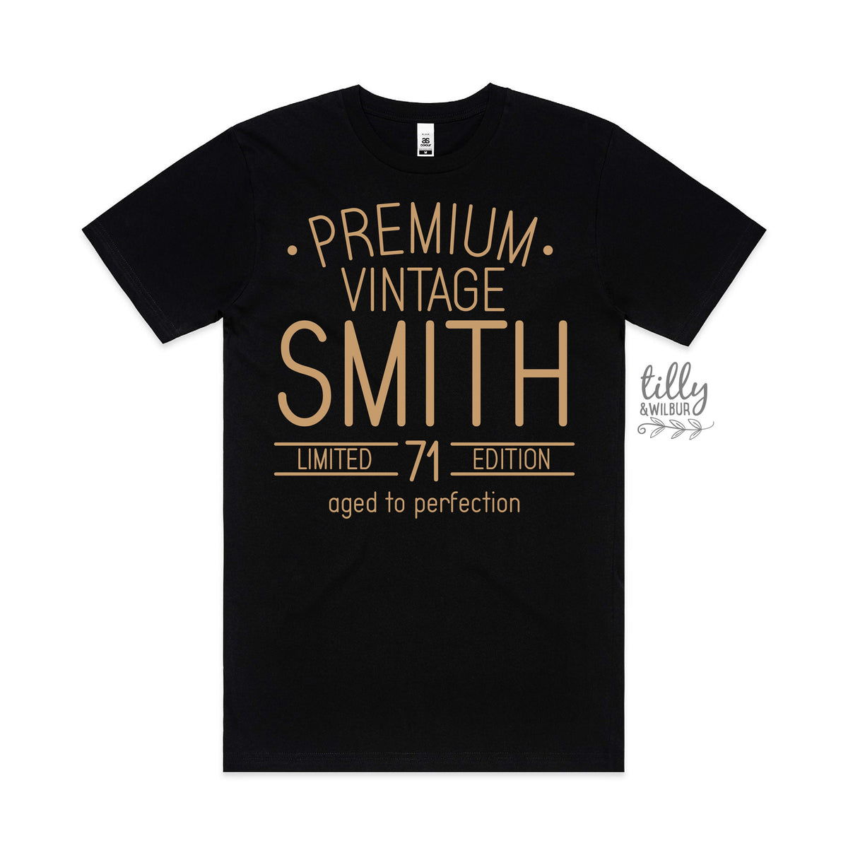 Men&#39;s Birthday T-Shirt, Premium Vintage T-Shirt, Personalised Birthday T-Shirt For Men, Limited Edition Men&#39;s Tee, Aged To Perfection Shirt