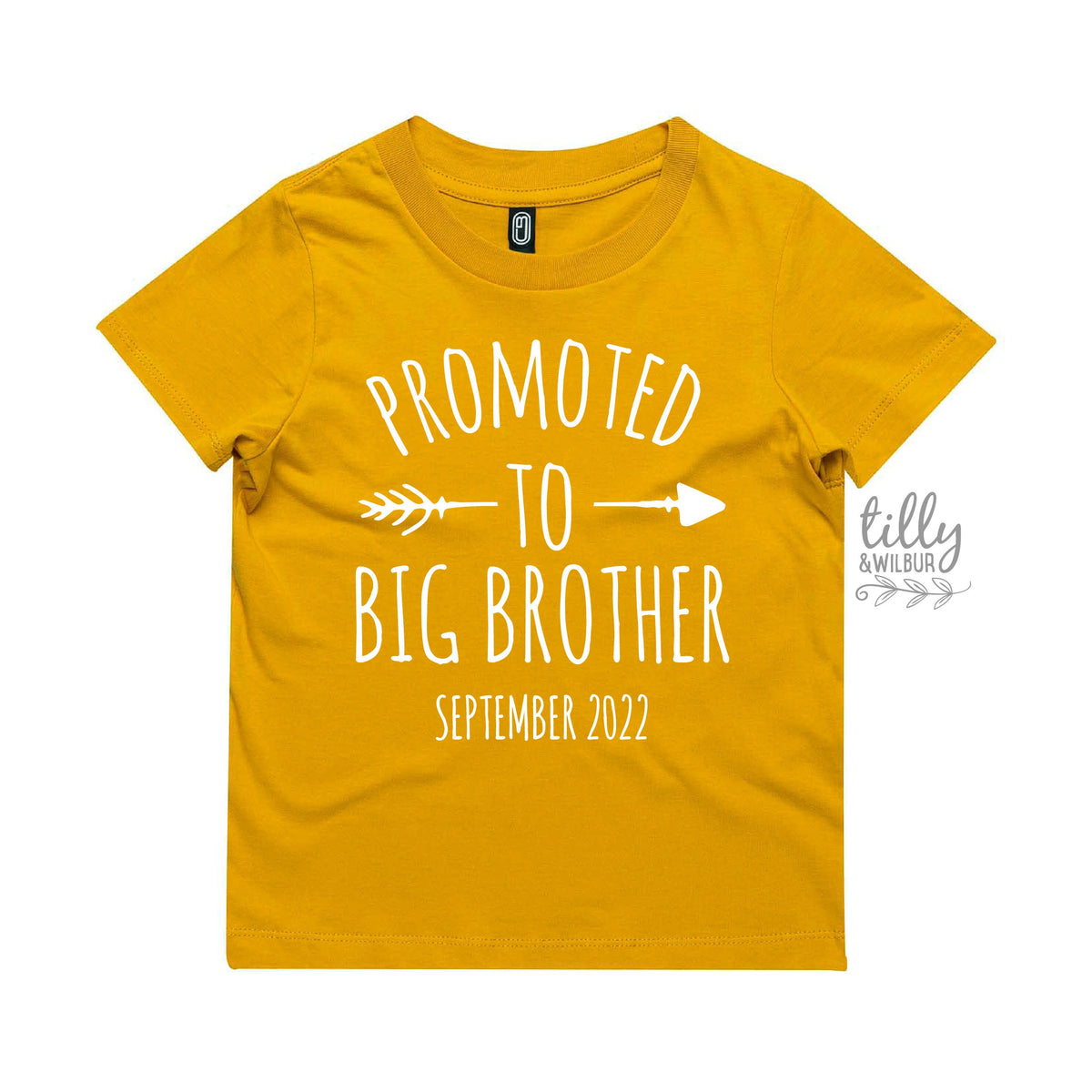 Promoted To Big Brother T-Shirt For Boys, Personalised Due Date, Big Brother Shirt, I&#39;m Going To Be A Big Brother, Pregnancy Announcement