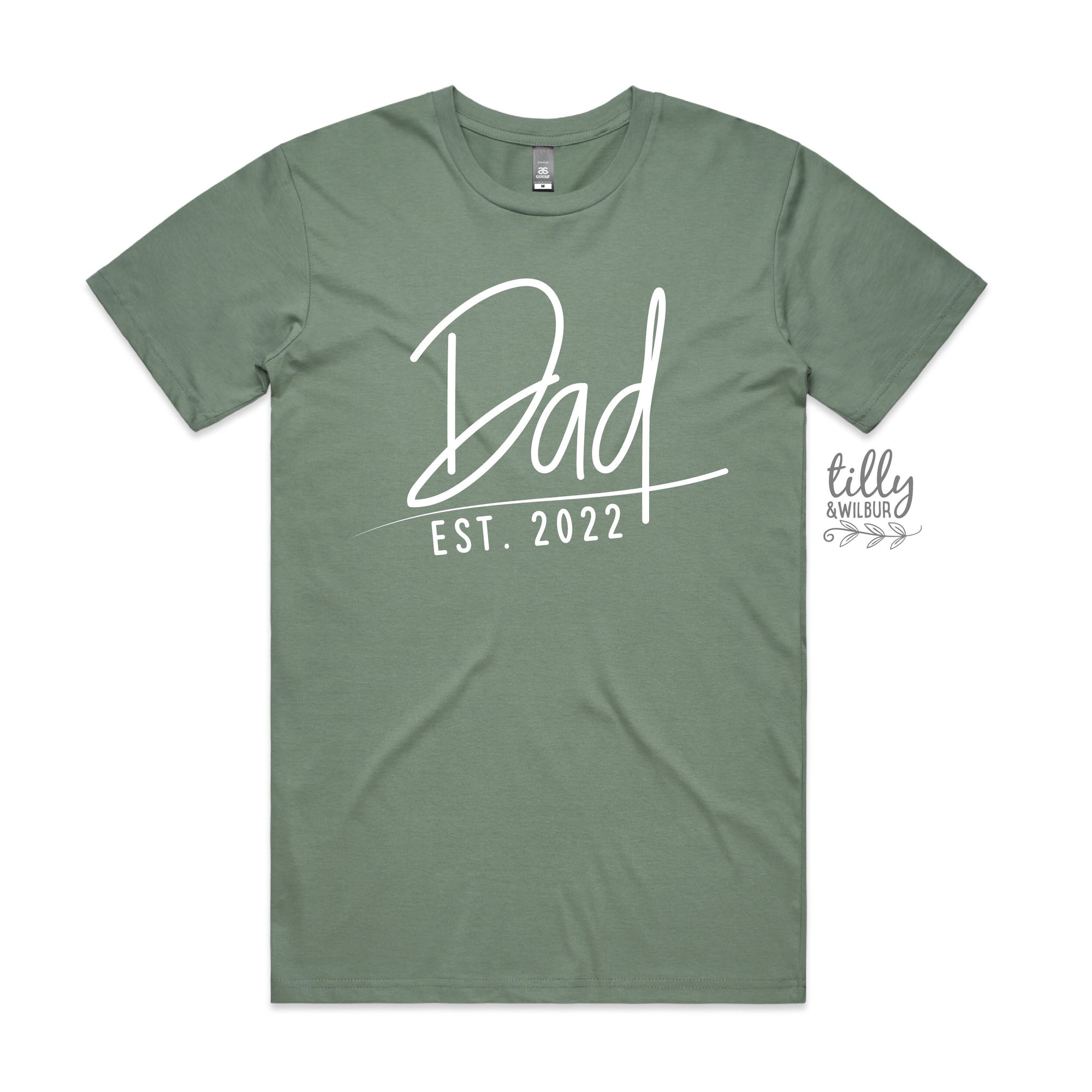 Dad Est. T-Shirt, Personalised Dad T-Shirt, Father's Day Gift, Men's Shirt Gift, Pregnancy Announcement Tee, New Dad Gift, Baby Shower Gift